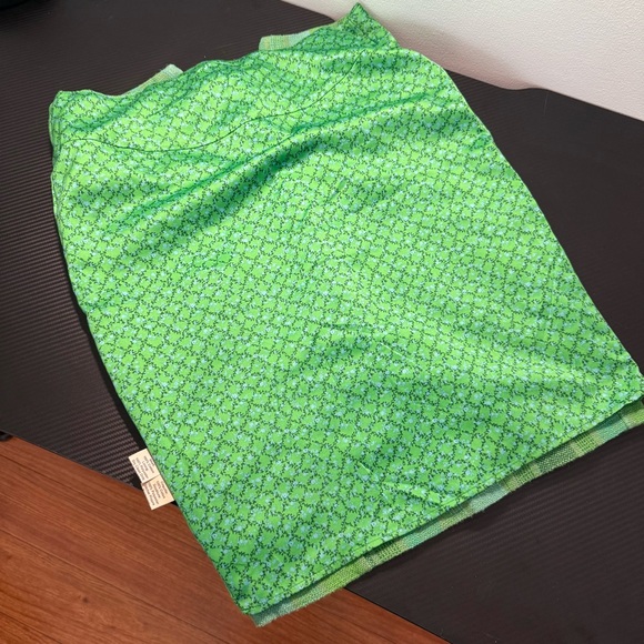 Eva Franco Green Striped Pencil Skirt Sz S - Picture 8 of 12